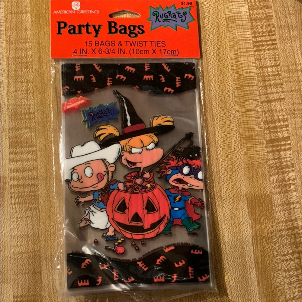 Halloween Party Bags - Black and Orange 1998 rugrats treat bags